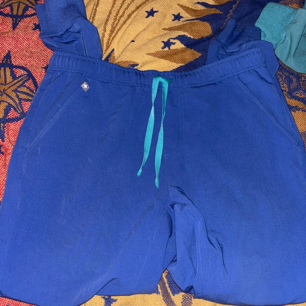 Figs Royal Blue Technical Collection Pants